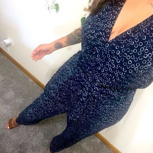 Deep V Jumpsuit